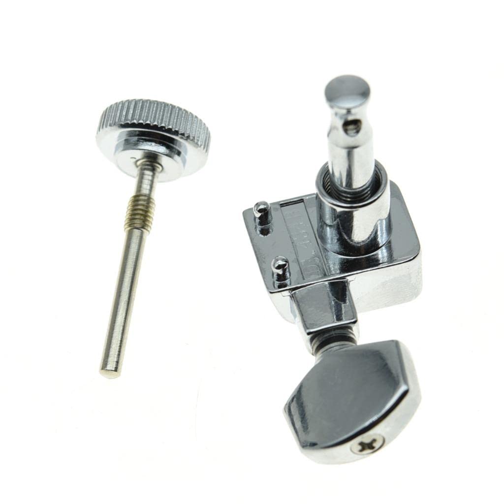 Dopro 2 Pin Locking Guitar Tuners Tuning Keys Pegs Machine Heads for American FD Strat/Tele Chrome